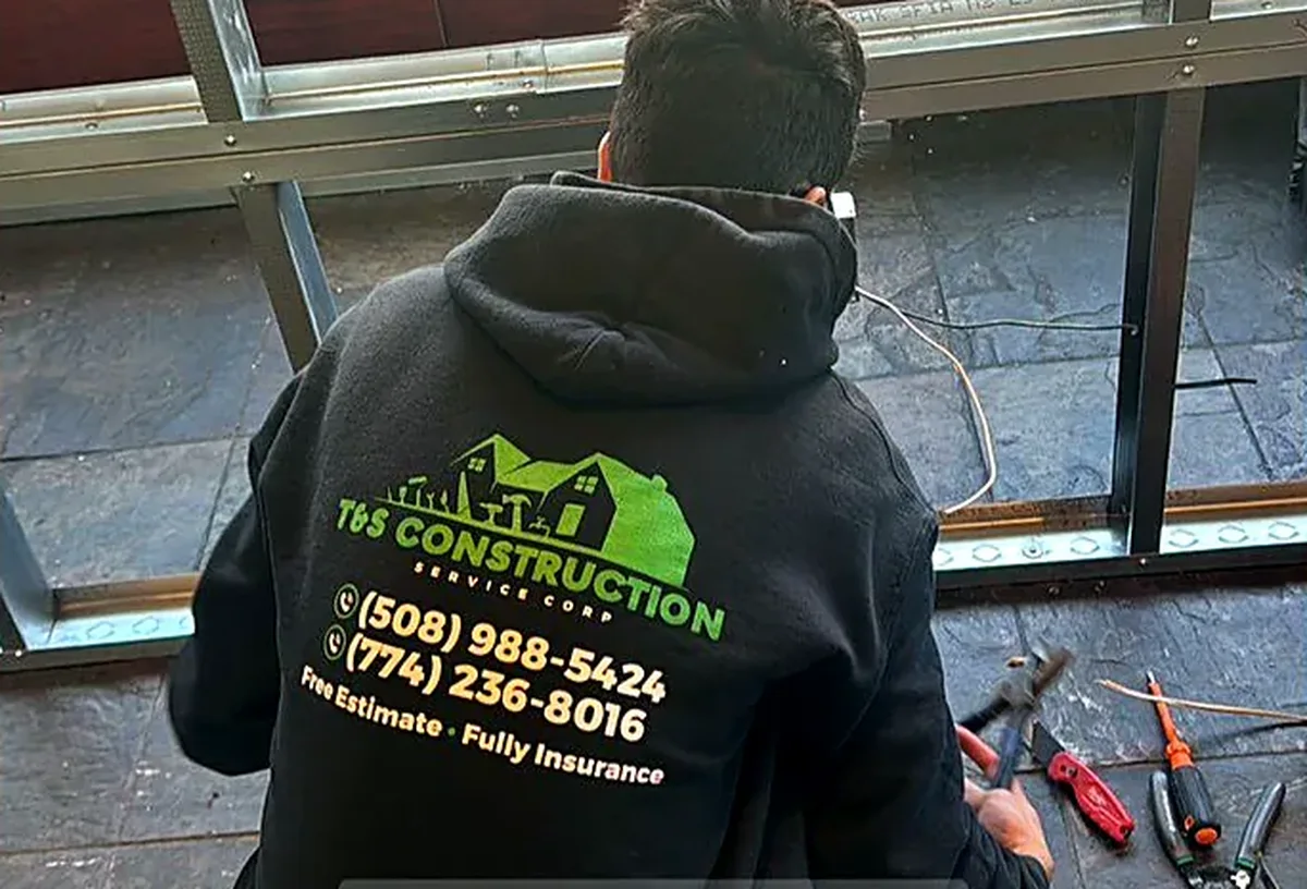 T&S crew on a commercial job in Worcester, MA